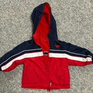 Reversible baby boy jacket